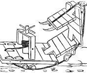 Sistema de puente móvil. Fuente: Historia universal de los ejércitos. Ed. Hispano Europea, 1966.